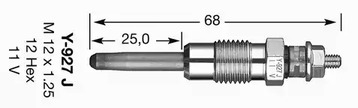 Свеча накаливания d-power NGK 4916